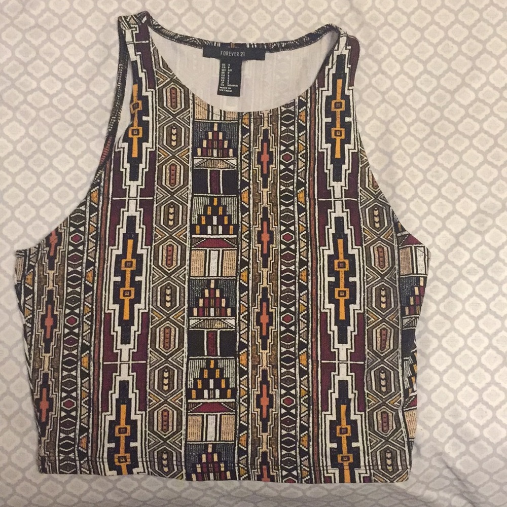 Aztec crop top